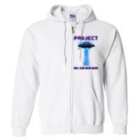 Drones New Jersey Ufo Uap Alien Invasion Project Bluebeam Full Zip Hoodie