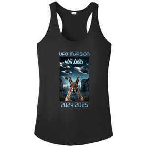 Drones New Jersey Ufo Uap Alien Invasion Ladies PosiCharge Competitor Racerback Tank