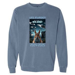 Drones New Jersey Ufo Uap Alien Invasion Garment-Dyed Sweatshirt