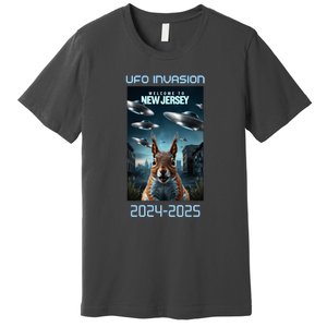 Drones New Jersey Ufo Uap Alien Invasion Premium T-Shirt