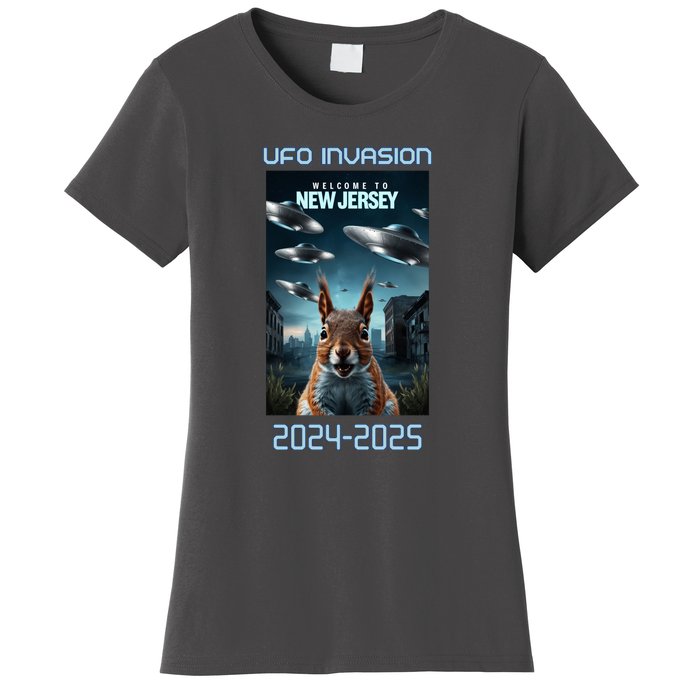 Drones New Jersey Ufo Uap Alien Invasion Women's T-Shirt