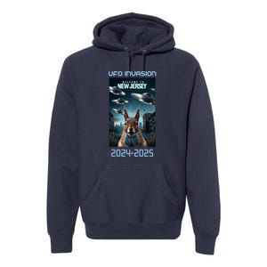 Drones New Jersey Ufo Uap Alien Invasion Premium Hoodie