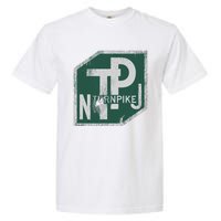 Distressed New Jersey Turnpike State Road Sign Garment-Dyed Heavyweight T-Shirt