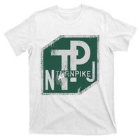 Distressed New Jersey Turnpike State Road Sign T-Shirt