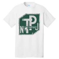 Distressed New Jersey Turnpike State Road Sign Tall T-Shirt