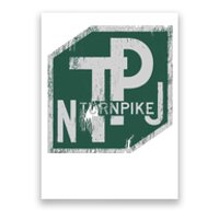 Distressed New Jersey Turnpike State Road Sign Poster