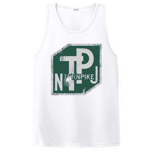 Distressed New Jersey Turnpike State Road Sign PosiCharge Competitor Tank