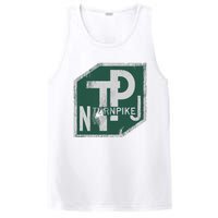 Distressed New Jersey Turnpike State Road Sign PosiCharge Competitor Tank