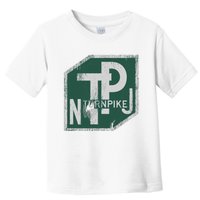 Distressed New Jersey Turnpike State Road Sign Toddler T-Shirt