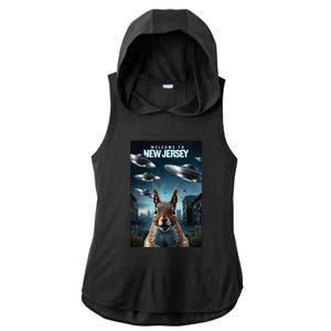 Drones New Jersey Ufo Uap Alien Invasion Ladies PosiCharge Tri-Blend Wicking Draft Hoodie Tank