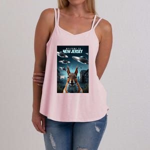 Drones New Jersey Ufo Uap Alien Invasion Women's Strappy Tank