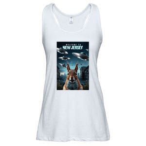 Drones New Jersey Ufo Uap Alien Invasion Ladies Essential Flowy Tank