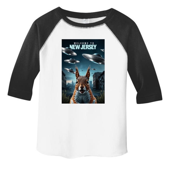 Drones New Jersey Ufo Uap Alien Invasion Toddler Fine Jersey T-Shirt