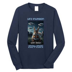 Drones New Jersey Ufo Uap Alien Invasion Long Sleeve Shirt