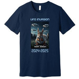 Drones New Jersey Ufo Uap Alien Invasion Premium T-Shirt