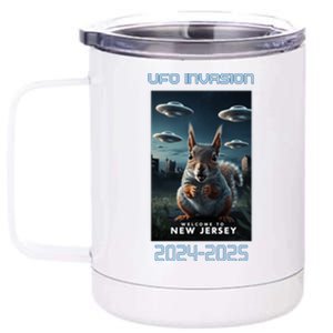 Drones New Jersey Ufo Uap Alien Invasion 12 oz Stainless Steel Tumbler Cup