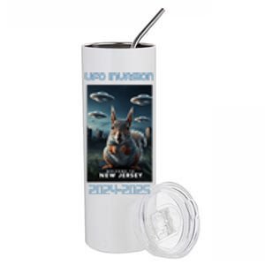 Drones New Jersey Ufo Uap Alien Invasion Stainless Steel Tumbler