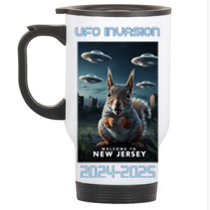 Drones New Jersey Ufo Uap Alien Invasion Stainless Steel Travel Mug