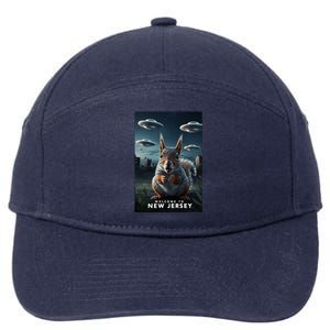 Drones New Jersey Ufo Uap Alien Invasion 7-Panel Snapback Hat