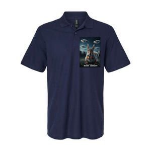 Drones New Jersey Ufo Uap Alien Invasion Softstyle Adult Sport Polo