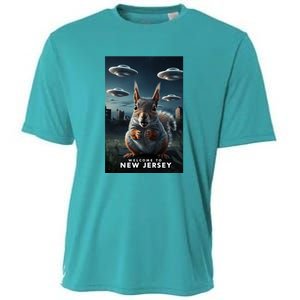 Drones New Jersey Ufo Uap Alien Invasion Cooling Performance Crew T-Shirt