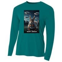 Drones New Jersey Ufo Uap Alien Invasion Cooling Performance Long Sleeve Crew