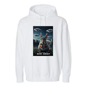 Drones New Jersey Ufo Uap Alien Invasion Garment-Dyed Fleece Hoodie