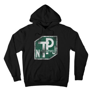 Distressed New Jersey Turnpike State Road Sign Hoodie