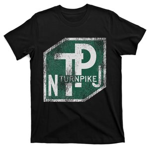 Distressed New Jersey Turnpike State Road Sign T-Shirt