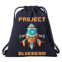 Drones New Jersey Ufo Uap Alien Invasion Project Bluebeam Drawstring Bag