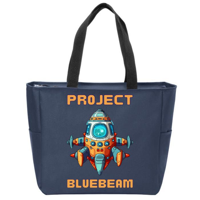 Drones New Jersey Ufo Uap Alien Invasion Project Bluebeam Zip Tote Bag