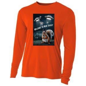 Drones New Jersey Ufo Uap Alien Invasion Cooling Performance Long Sleeve Crew