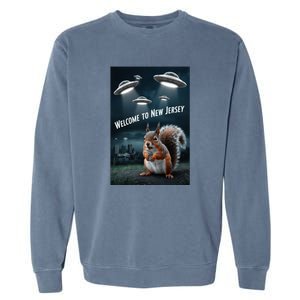 Drones New Jersey Ufo Uap Alien Invasion Garment-Dyed Sweatshirt