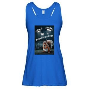 Drones New Jersey Ufo Uap Alien Invasion Ladies Essential Flowy Tank