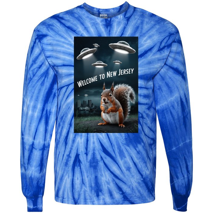 Drones New Jersey Ufo Uap Alien Invasion Tie-Dye Long Sleeve Shirt