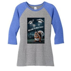 Drones New Jersey Ufo Uap Alien Invasion Women's Tri-Blend 3/4-Sleeve Raglan Shirt