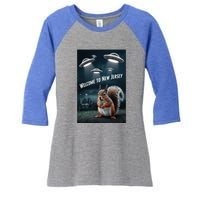 Drones New Jersey Ufo Uap Alien Invasion Women's Tri-Blend 3/4-Sleeve Raglan Shirt