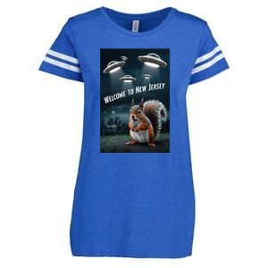 Drones New Jersey Ufo Uap Alien Invasion Enza Ladies Jersey Football T-Shirt