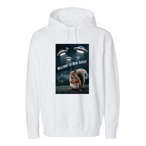 Drones New Jersey Ufo Uap Alien Invasion Garment-Dyed Fleece Hoodie