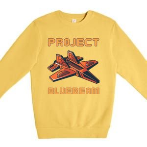 Drones New Jersey Ufo Uap Alien Invasion Project Bluebeam Premium Crewneck Sweatshirt