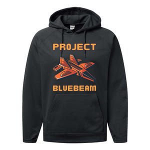 Drones New Jersey Ufo Uap Alien Invasion Project Bluebeam Performance Fleece Hoodie