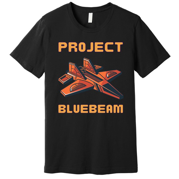 Drones New Jersey Ufo Uap Alien Invasion Project Bluebeam Premium T-Shirt