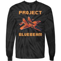 Drones New Jersey Ufo Uap Alien Invasion Project Bluebeam Tie-Dye Long Sleeve Shirt