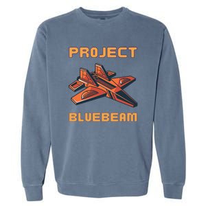 Drones New Jersey Ufo Uap Alien Invasion Project Bluebeam Garment-Dyed Sweatshirt