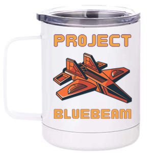 Drones New Jersey Ufo Uap Alien Invasion Project Bluebeam 12 oz Stainless Steel Tumbler Cup