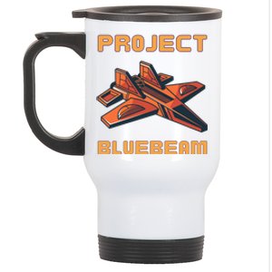 Drones New Jersey Ufo Uap Alien Invasion Project Bluebeam Stainless Steel Travel Mug