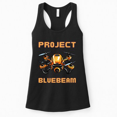 Drones New Jersey Ufo Uap Alien Invasion Project Bluebeam Womens Tank Top
