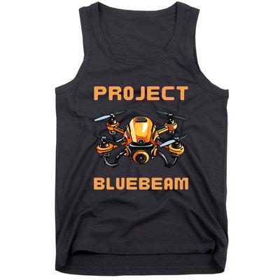 Drones New Jersey Ufo Uap Alien Invasion Project Bluebeam Tank Top