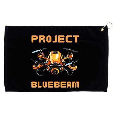 Drones New Jersey Ufo Uap Alien Invasion Project Bluebeam Grommeted Golf Towel