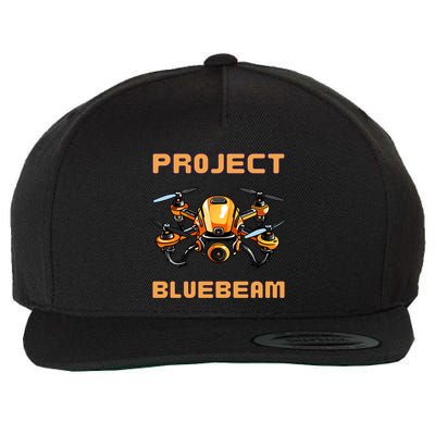 Drones New Jersey Ufo Uap Alien Invasion Project Bluebeam Wool Snapback Cap